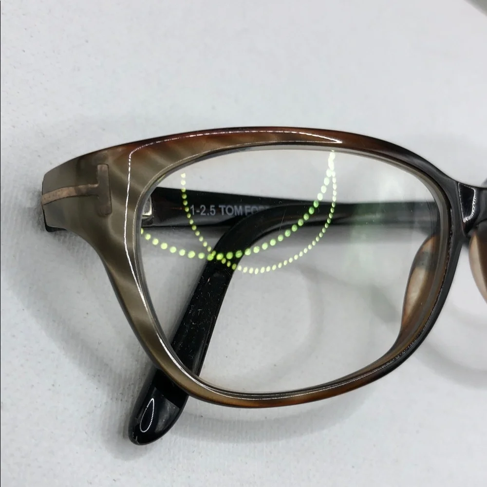 Tom Ford TF5142 050 Eyeglasses Glasses FRAMES Olive Brown Full Rim 51-15-135